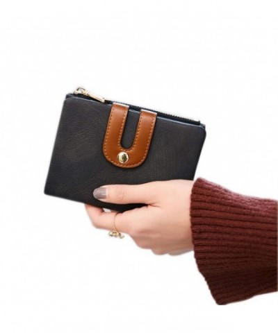 Womens Bifold Leather Wallet Compact