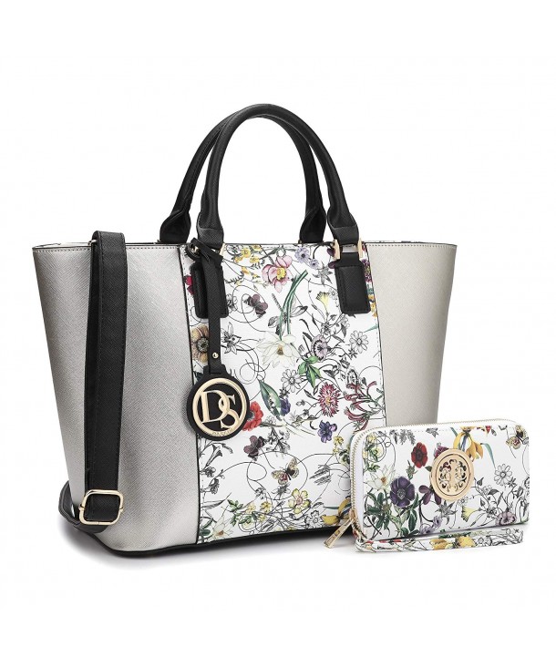 collection Matching handbags wallet Designer Wristlet - 6417w-silver ...