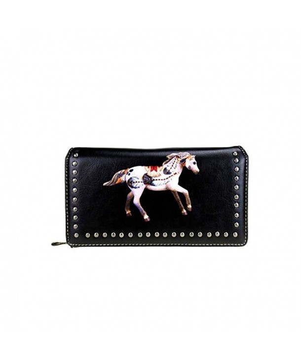 TPP02 W010 Painted Collection Secretary Wallet Black