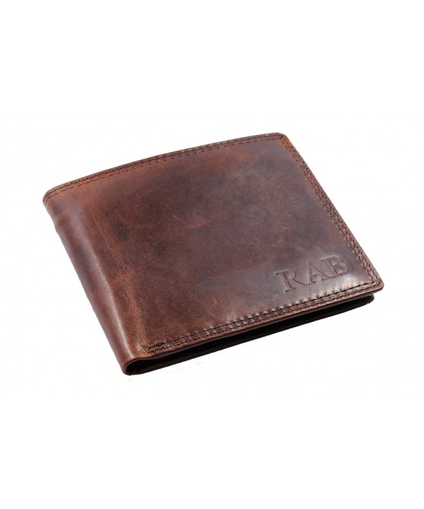 Personalized Leather Wallet Window Pocket