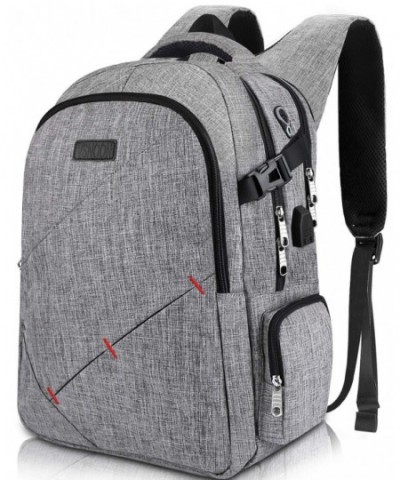 Anti Theft Backpacks Headphone Interface Compartment