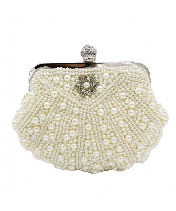 Kingluck Clutches Wedding Occasion off white