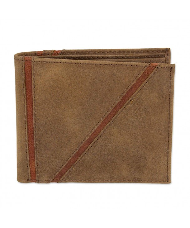 NOVICA Brown Leather Wallet Minimalist