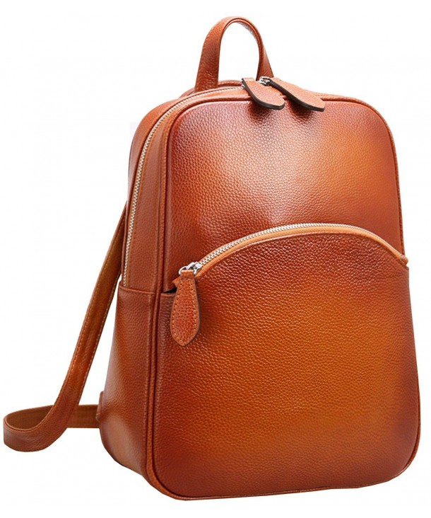 Womens Casual Leather Backpack Daypack