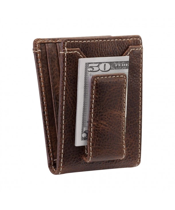 Co BIFOLD Wallet Full Leather Magnetic Pocket