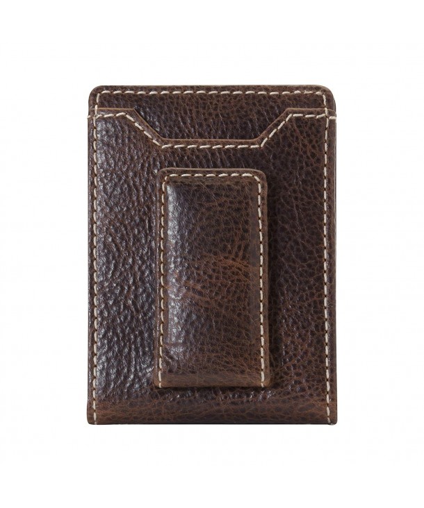 HOJ Co. IVAR ID BIFOLD Money Clip Wallet-Full Grain Leather-Magnetic ...
