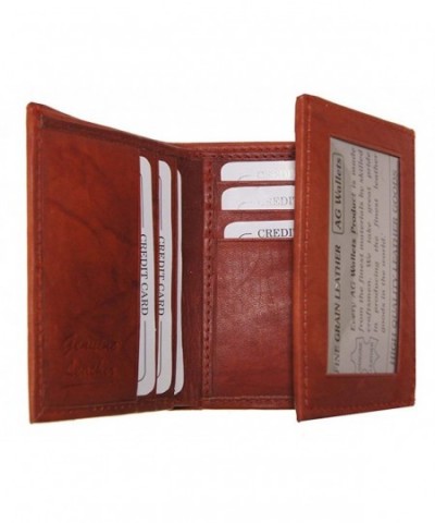 Wallets Cowhide Leather Classic Burgundy