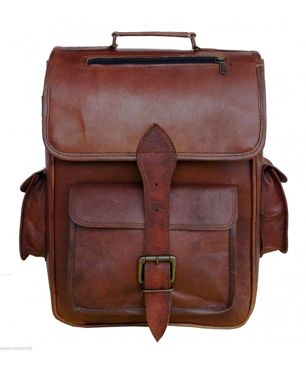 Leather Backpack Rucksack Vintage Handmade
