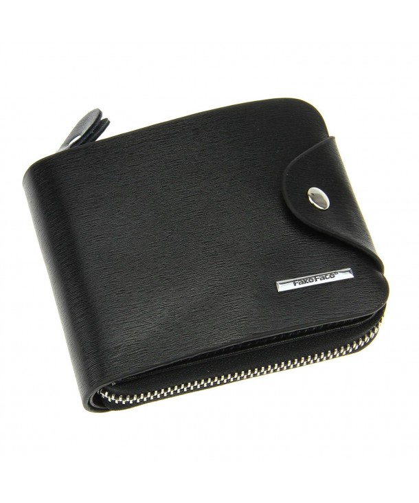 FakeFace Leather Around Wallet Zipper