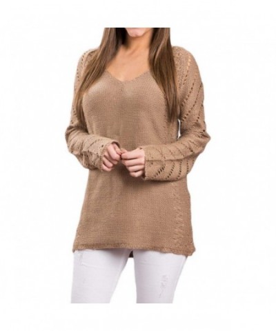 GALLERY Womens Neckline Pullover Sweaters