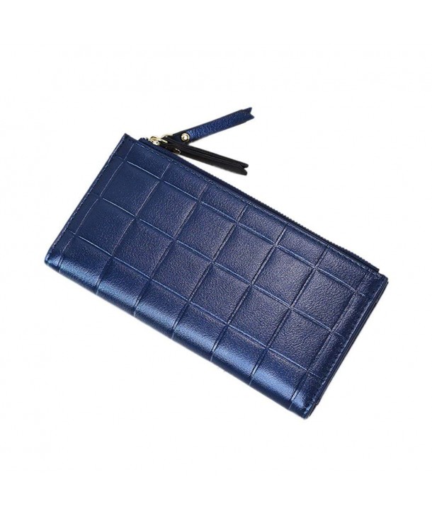 Softmusic Leather Blocking Handbag Sapphire