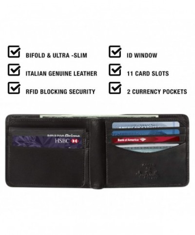 Leather Removable Passcase Organizer Currency - Black - C8111CZ1XFF