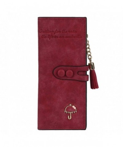 Womens Leather Wallet Clutch Elegant