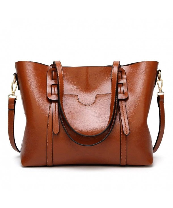 Women Handbags Soft PU Leather Clutch purse Top Handle Satchel Shoulder ...