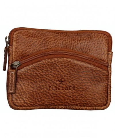 Finelaer Brown Leather Purse Wallet