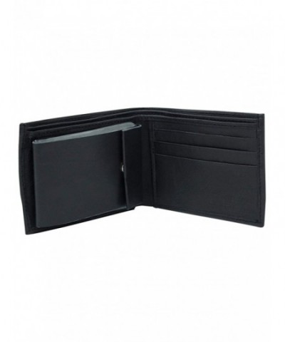 Black Leather Wallet Picture Pocket