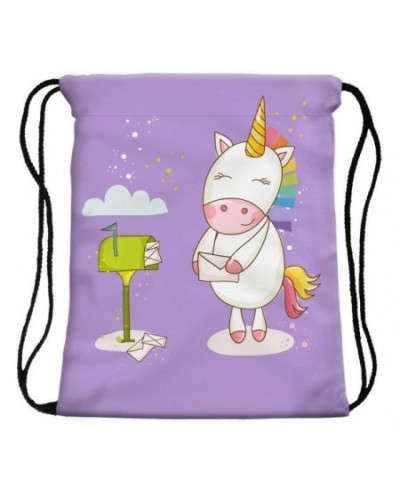 StylesILove Unicorn Graphic Drawstring Backpack