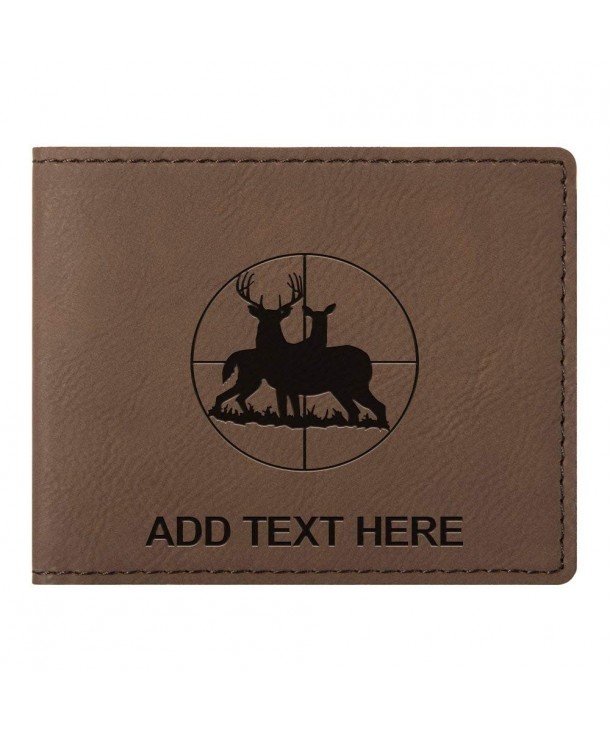 Personalized Scope Leather Bifold Wallet