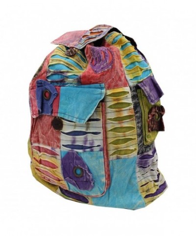 Hippie Bohemian Recycled Handmade Backpack