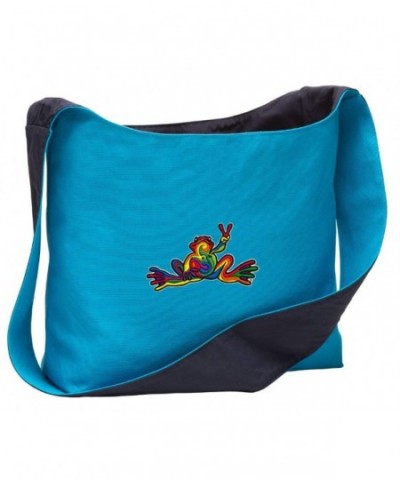 Peace Frogs Shoulder Sling Totes