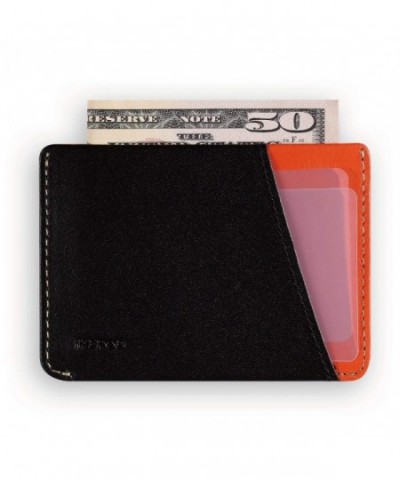 Ikepod Wallet Leather Blocking Stitching