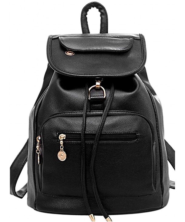 COOFIT Leather Backpack Schoolbag Daypack
