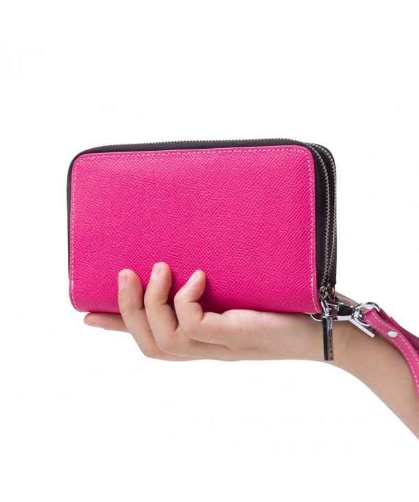 Contacts Genuine Leather Multifunction Wristlet