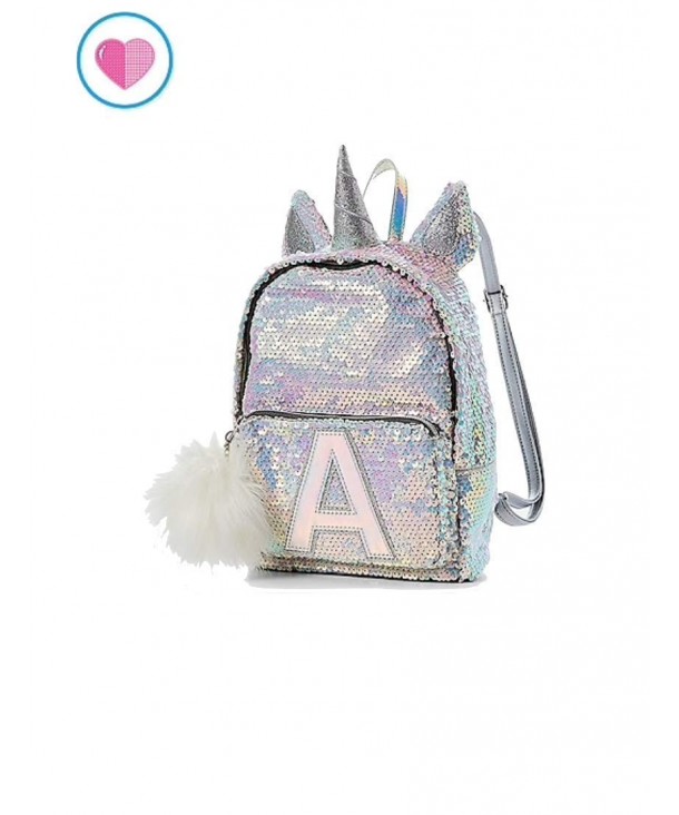 Justice Sequin Backpack Unicorn Initial