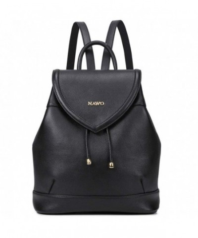 NAWO microfibre Backpack Handbags Girls Black