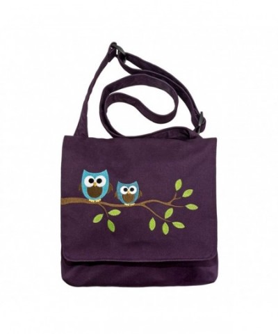 Cotton Owl Messenger Plum Purple