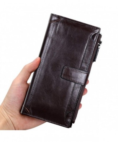 Brown Genuine Leather Wallet Capacity