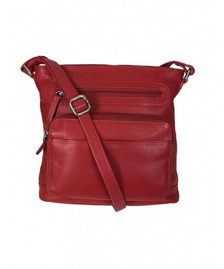 Genuine Leather Travel Crossbody Handbag with RFID Organizer Pocket ...