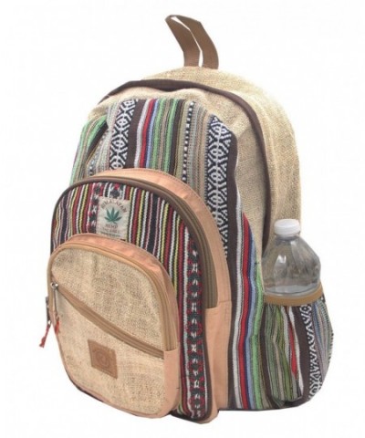 KayJayStyles Natural Handmade Pocket Backpack