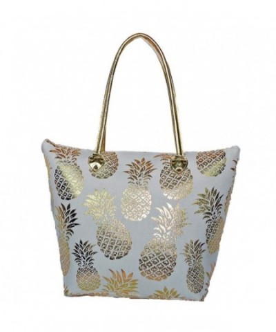 Golden Pineapple Handle Bags Accents