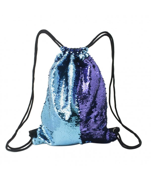 Donsane Mermaid Reversible Drawstring Backpack
