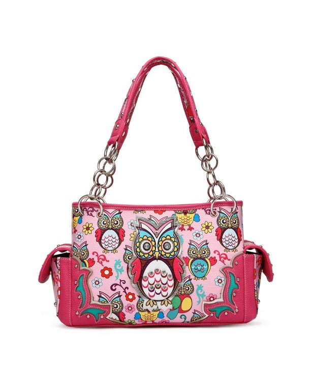 Colorful Print Over Handle Satchel