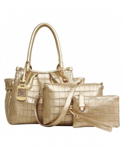 Zzfab Crocodile Leather Patent Handbag