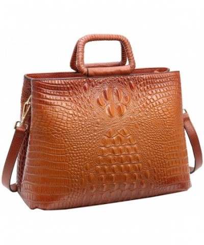 Crocodile Leather Shoulder Handbags Satchel