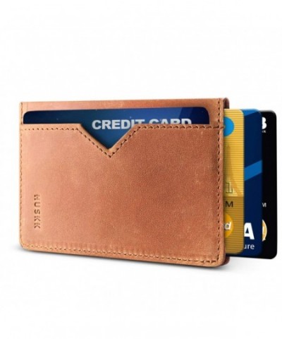 Slim RFID Wallets Men Leather
