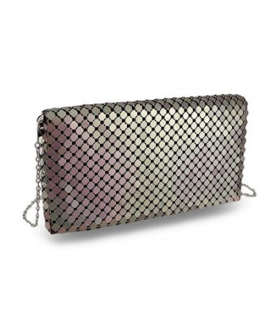 Metallic Sequin Clutch Detachable Handbags