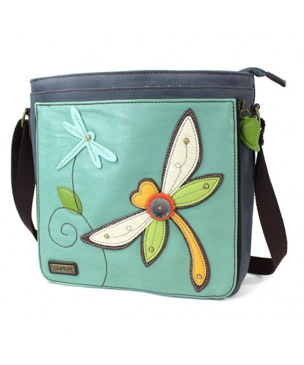 Chala Deluxe Messenger Teal Dragonfly