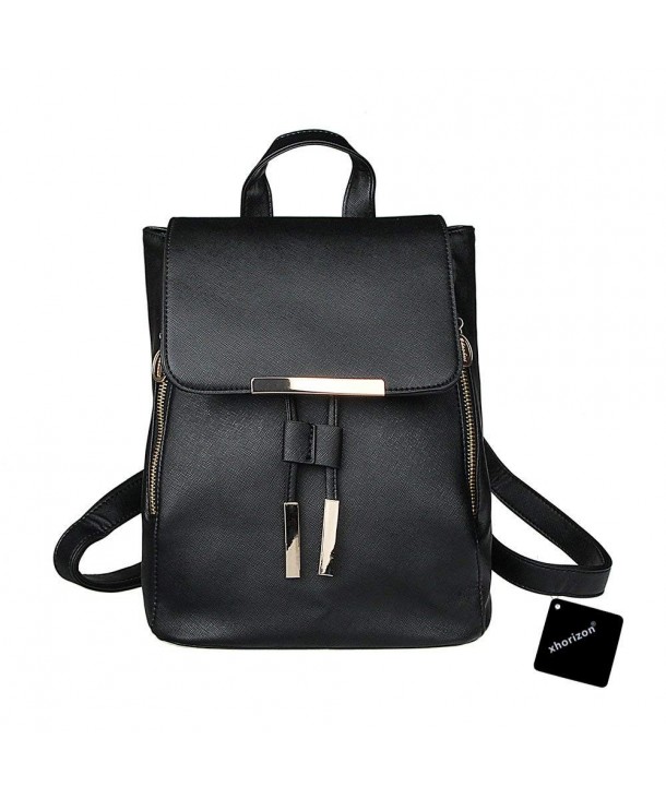 xhorizon Leather Casual Backpack Shoulder