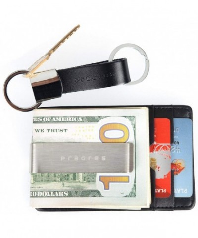 Genuine Leather Pocket Wallet Keychain