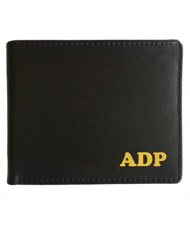 Personalized Leather Blocking Bifold Wallet