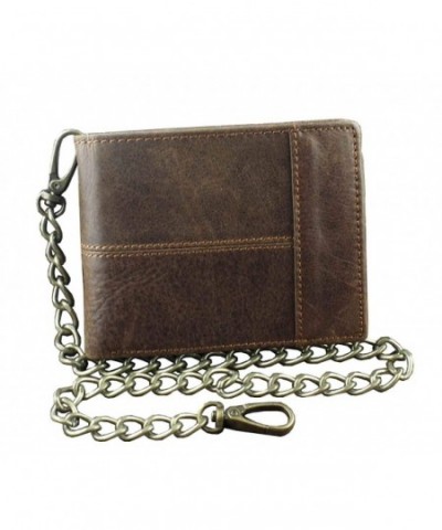 Vintage Leather Wallet Bifold Holder