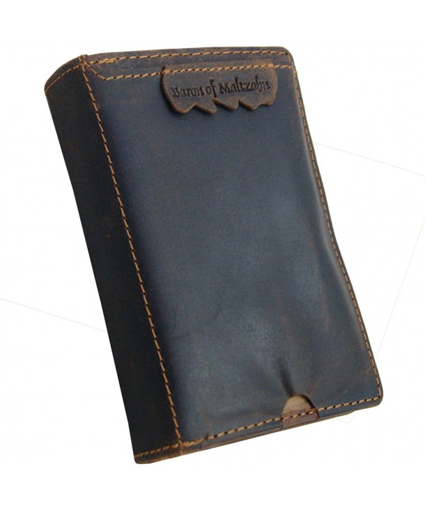 MALTZAHN wallet mobile compartment Western leather