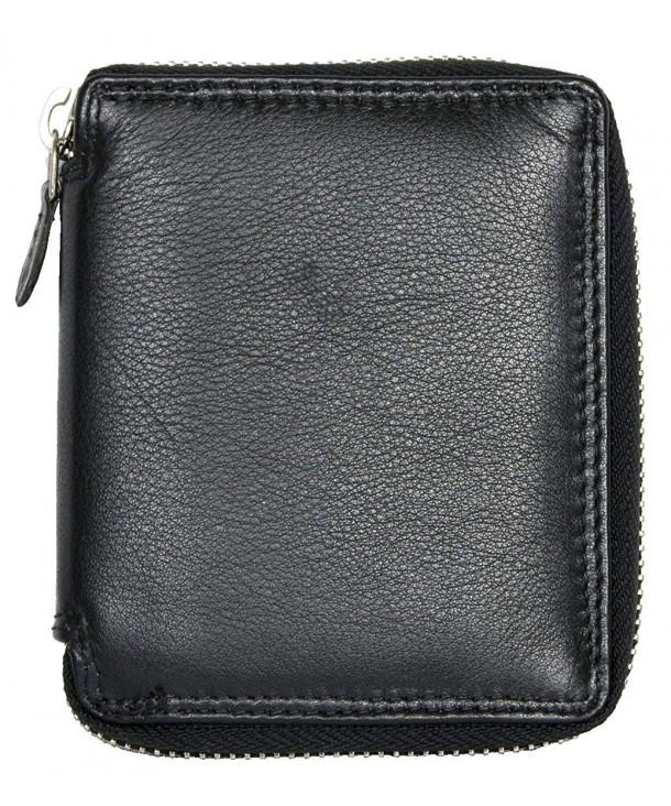 Leather Travel Wallet - Phone Pocket - Long Bifold Wallet Men - Brown ...