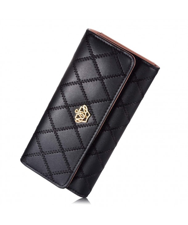 Womens Clutch Leather Holder Wallet