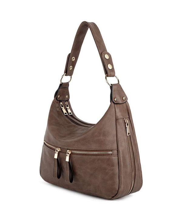 UTO Handbag Leather Zipper Shoulder