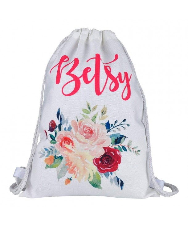 Personalized Drawstring Canvas Backpack Bridesmaid